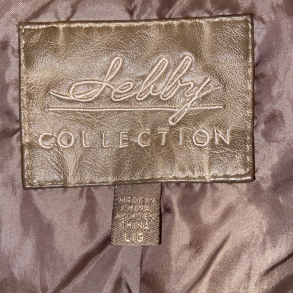 Tan Leather Jacket - Picture 3 of 4